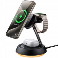 Mcdodo MCDODO INDUKTIVNI POLNILEC 15W 3V1 ZA MAGSAFE IPHONE AIRPODS WATCH LAMP