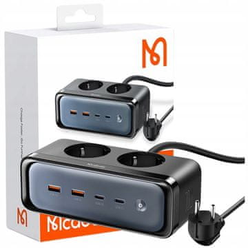 Mcdodo MCDODO POLNILEC ZA NAPAJALNI TRAK TIPA C 6X USB-C USB AC 70W