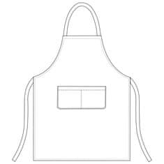 Egochef Kuhinjski predpasnik / 90x70cm / črn / 2kos