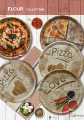 Saturnia Pizza krožnik Napoli / 33cm / Flour / 6 kos