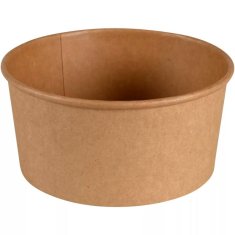 Euronova Kraft papirnata skleda / 16x6cm / 730ml / okrogla / 50 kos
