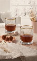 Pasabahce Kozarec Elysia / 35cl / zlati rob / 4kos