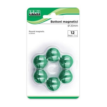 LEBEZ Magnetki 20mm 1/12 - zeleni