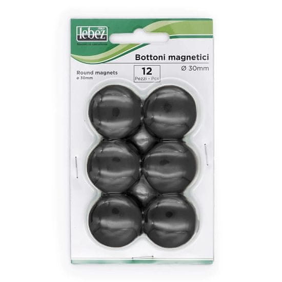LEBEZ Magnetki 30mm 1/12 - črni