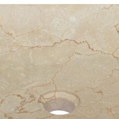 Vidaxl Umivalnik krem 40x40x10 cm marmor