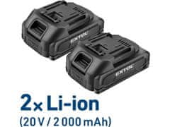 Extol Craft Extol Craft 402450, BRUSHLESS, 20V Li-ion, 2×2Ah