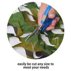Cool Mango Kamuflažna mreža, senčilna tkanina, zaščita pred soncem, maskirna mreža, senčnik, dvojna plast, 2 x 3 m – Camo