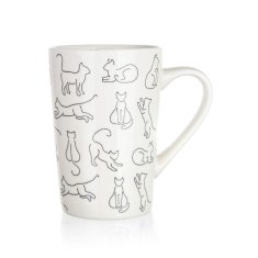 Banquet Keramični vrč CATS 450 ml, komplet 4 kosov