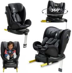 Kinderkraft XRIDER avtosedež, i-Size, 40-125cm, črn