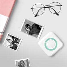 Netscroll Mini pametni tiskalnik, prenosni tiskalnik z bluetooth funkcijo za vsak žep, žepni tiskalnik za vse pametne telefone (iOS, Android), tiskanje fotografij, zapiskov in seznamov, priročen, PrintStar