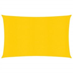 shumee Senčno jadro 160 g/m² pravokotno rumeno 4x6 m HDPE