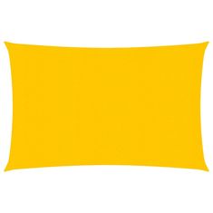 shumee Senčno jadro 160 g/m² pravokotno rumeno 3.5x5 m HDPE