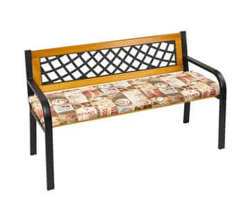 Gladka sedežna klop - 40x120 cm - Kava