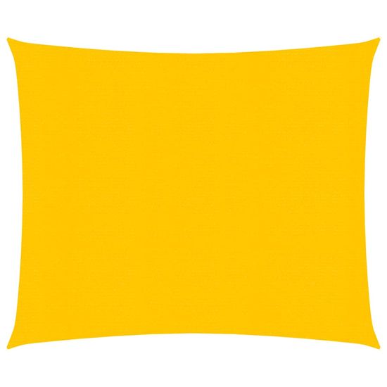 shumee Senčno jadro 160 g/m² pravokotno rumeno 2x2.5 m HDPE