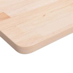 Vidaxl Kopalniški pult 100x40x2,5 cm neobdelana trdna hrastovina