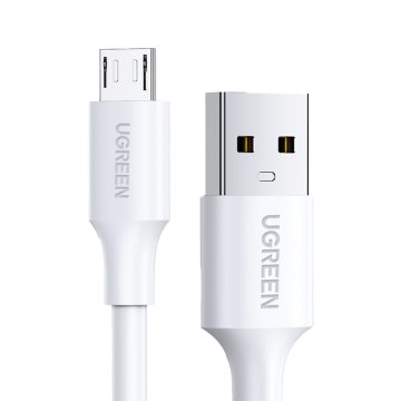 Ugreen PVC kabel USB0-A - microUSB 480 Mb/s 1,5 m bel
