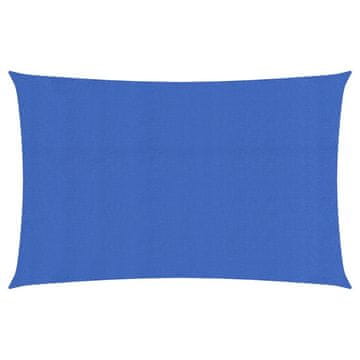 shumee Senčno jadro 160 g/m² pravokotno modro 3x6 m HDPE