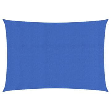 shumee Senčno jadro 160 g/m² pravokotno modro 4x6 m HDPE