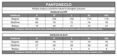 PANTONECLO Moška pletena majica iz modala s kratkimi rokavi, XL
