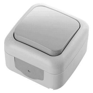 Panasonic Stikalo PALMIYE N/O enopolno 10A sivo IP54
