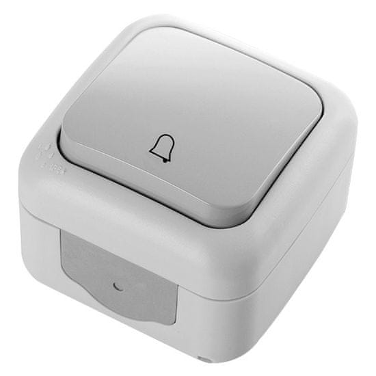 Panasonic Tipkalo PALMIYE N/O zvonec 10A sivo IP54