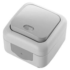 Panasonic Tipkalo PALMIYE N/O indikator 10A sivo IP54