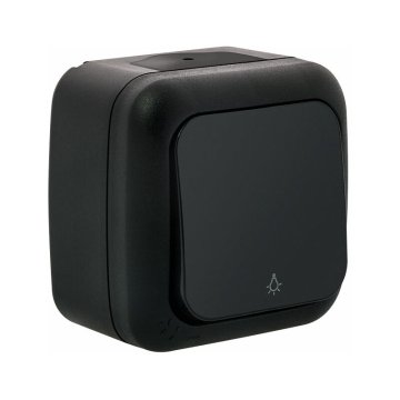 Panasonic Tipkalo PALMIYE N/O luč 10A črno IP54