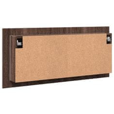 Vidaxl LED kopalniška omarica z ogledalom rjavi hrast 100x12x45 cm