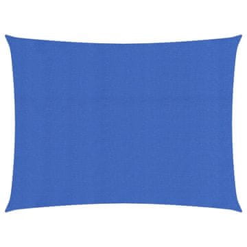 shumee Senčno jadro 160 g/m² pravokotno modro 5x6 m HDPE