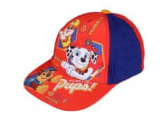 Nickelodeon Psi Patrol Rdeče-mornarsko modra fantovska kapa s šiltom Marshall, Chase, Rubble 54 cm