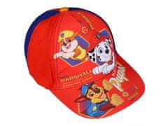 Nickelodeon Psi Patrol Rdeče-mornarsko modra fantovska kapa s šiltom Marshall, Chase, Rubble 54 cm