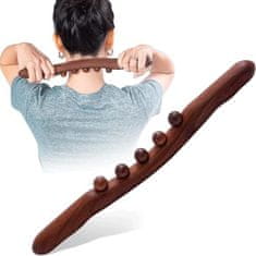 SOLFIT® Masažno orodje, Leseni valjček, Ročni valjček, Proti celulitu (53 cm) | RELAXIE
