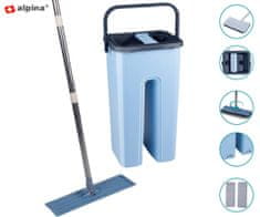 set za čiščenje tal, 117x32x12 cm, jeklo+ABS+PVA, 4/1 - rabljeno