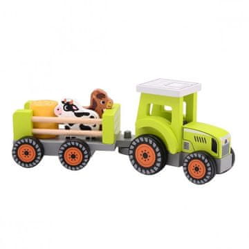 Jouéco leseni traktor z dodatki 5ks 18m+