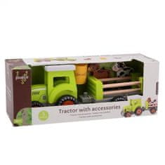 Jouéco leseni traktor z dodatki 5ks 18m+
