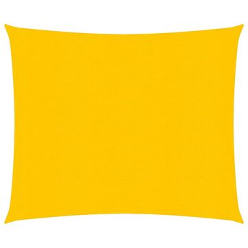 Vidaxl Senčno jadro 160 g/m² kvadratno rumeno 4x4 m HDPE