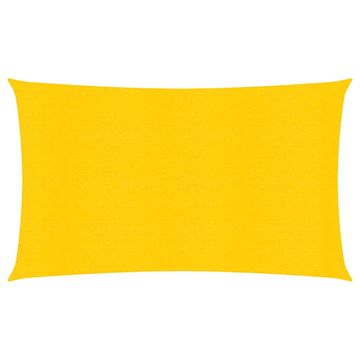 shumee Senčno jadro 160 g/m² pravokotno rumeno 4x7 m HDPE