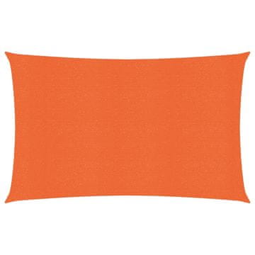 shumee Senčno jadro 160 g/m² pravokotno oranžna 5x7 m HDPE