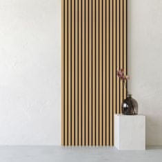 DecorVibe DELUX Akustični leseni paneli 270x60 cm - Oljen/Temni Hrast