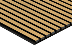 DecorVibe DELUX Akustični leseni paneli 270x60 cm - Oljen/Temni Hrast