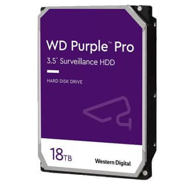 Western Digital Purple Pro trdi disk, 18TB, 3,5, SATA3, 512MB, 7200 (WD181PURP)