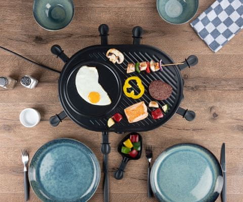  Alpina Grill električni žar, 1200 W, gladka+rebrasta plošča