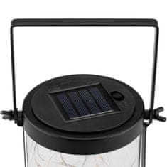 LUMILED Solarna vrtna svetilka LED stoječa viseča lanterna ABRELA IP44 3000K Toplo bela