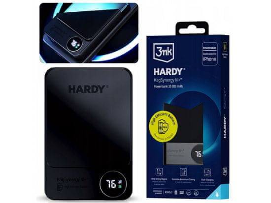 3MK 3mk HARDY MagSynergy Ni+ Powerbank 10000 mAh MagSafe QI USB-C Lightning