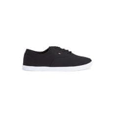 Tommy Hilfiger Čevlji črna 36 EU Canvas Lace Up