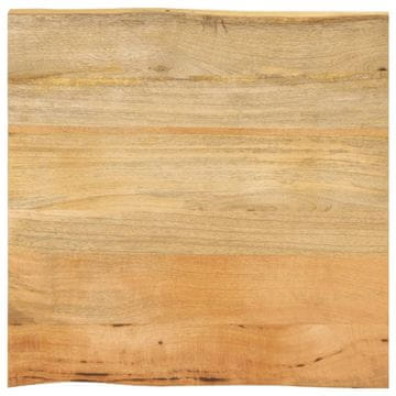 shumee vidaXL Mizna plošča 40x40x2,5 cm naraven rob trden mangov les