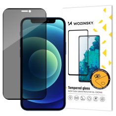 WOZINSKY Tvrdo steklo za iPhone 12 / 12 Pro z filtrom Anti Spy Privacy Glass za zasebnost