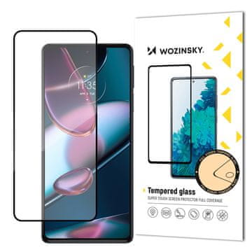 WOZINSKY Super trpežno kaljeno steklo z okvirjem za celoten zaslon Motorola Edge 30 črno