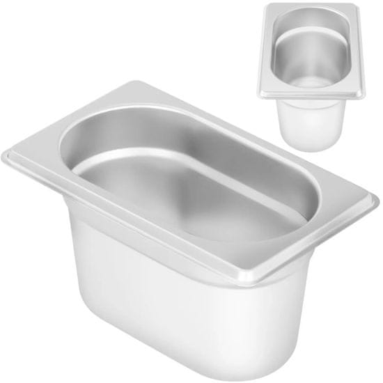 shumee Posoda za catering GN 1/9 100 mm 0,9 l nerjaveče jeklo