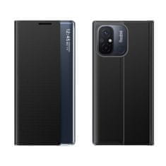 HURTEL Etui pokrowiec z klapką i podstawką do Xiaomi Redmi 11A / Poco C55 / Redmi 12C New Sleep Case czarny